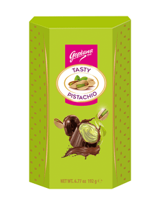 Pistachio praliny z kremem pistacjowym, 192g
