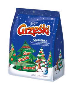 Cukierki Grześki orzechowe Boże Narodzenie, 395g