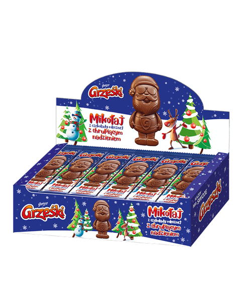 Mikołaj Grześki z czekolady mlecznej z chrupiącym nadzieniem (30X29G) 0,87KG