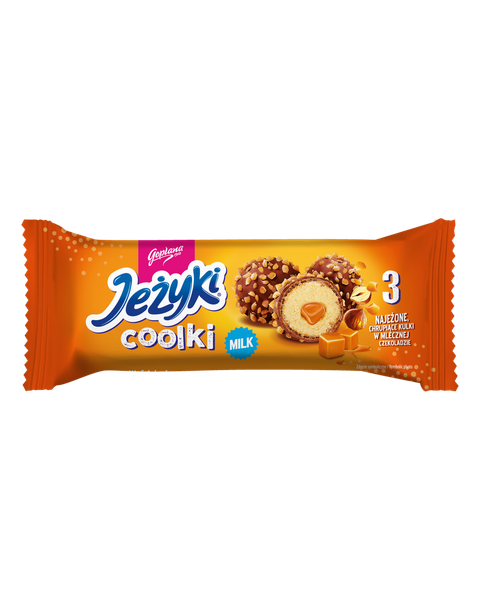 Pralinki Jeżyki coolki w czekoladzie mlecznej, 35g (3 sztuki)