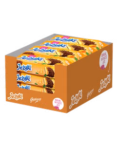 Jeżyki w czekoladzie deserowej pomarańczowe 140g - 20 sztuk w kartonie (20X140G) 2,8kg