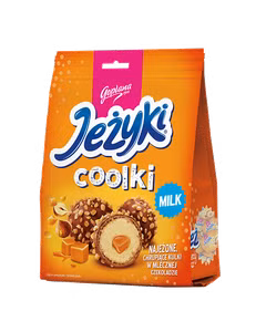 Pralinki Jeżyki coolki w czekoladzie mlecznej 140,4g