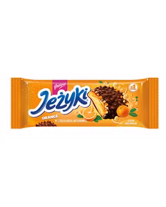 Jeżyki w czekoladzie deserowej pomarańczowe, 140g
