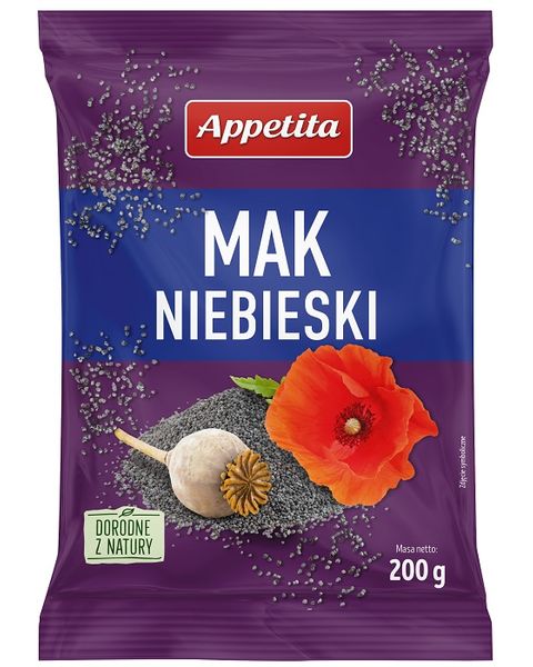 Mak niebieski (15X200G) 3KG APPETITA