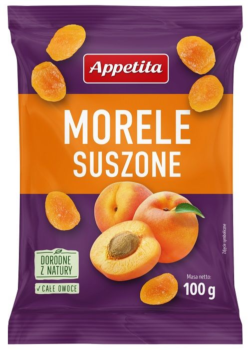 Morele suszone (15X100G)1,5KG APPETITA