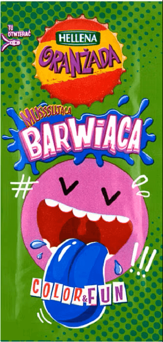 Hellena Oranżada musssująca barwiąca w proszku, (105X6G)0,63KG