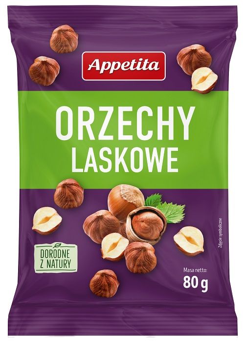 Orzechy laskowe łuskane (15X80G) 1,2KG APPETITA