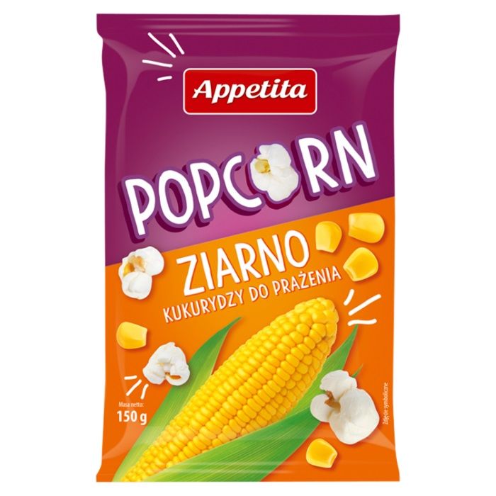 Popcorn ziarno kukurydzy do prażenia (15X150G) 2,25KG APPETITA