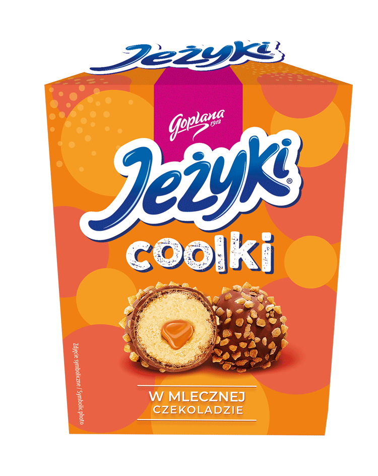 Pralinki Jeżyki coolki w czekoladzie mlecznej - kartonik 140,4g 