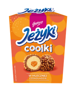 Pralinki Jeżyki coolki w czekoladzie mlecznej - kartonik 140,4g