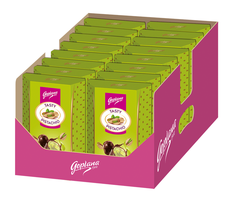 Pistachio praliny z kremem pistacjowym (16X192G) 3,072KG