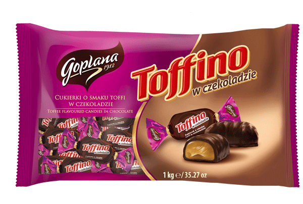 Goplana Toffino Cukierki o smaku toffi w czekoladzie, 1kg