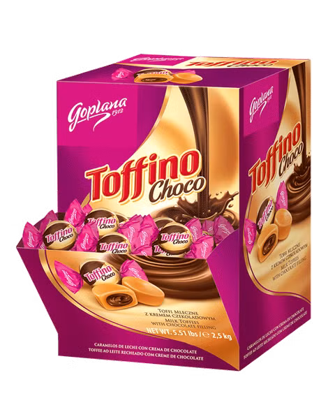 Goplana Toffino Choco Toffi mleczne z kremem czekoladowym 2,5kg