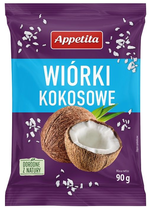 Wiórki kokosowe (15X90G) 1,35KG APPETITA
