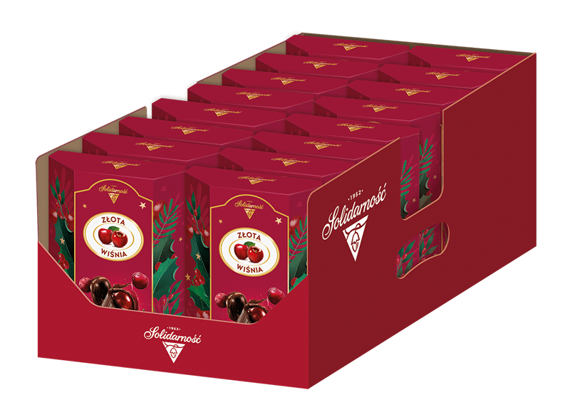 Złota Wiśnia - pudełko z okienkiem Boże Narodzenie, (16X190G)3,04KG