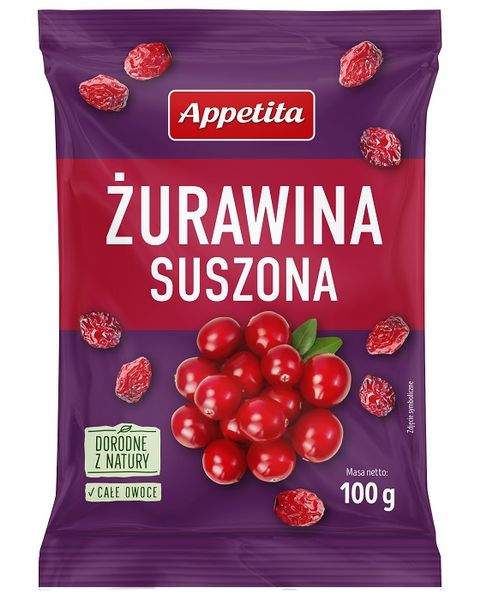 Żurawina suszona, 100g